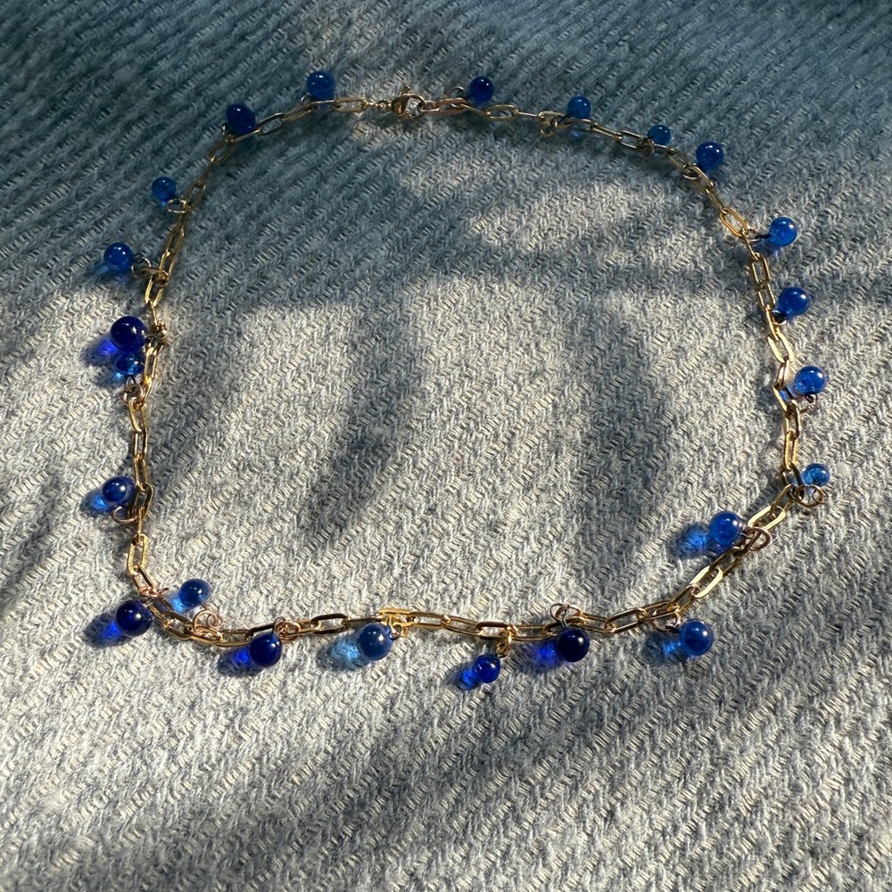blue orb necklace